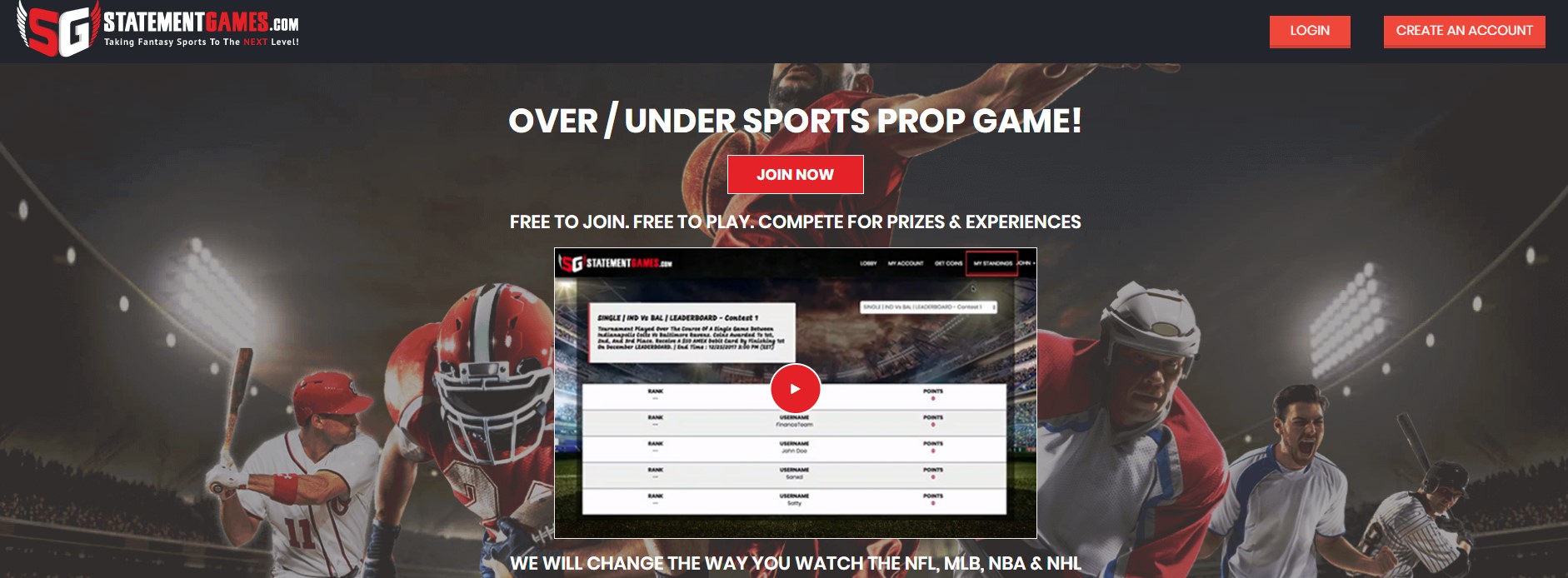 Statementgames launches new fantasy sports game